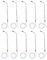 HEALLILY 10PCS Modello di Stazione Ferroviaria di Lampione 1: 150 Lampioni Scala T N Scala LED Luce 3V Treno Scenario Accessori
