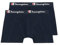 Champion Enganliegende Boxershorts (2er-Pack) für Herren, Blau (Marine), L