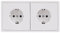 MC POWER - Steckdosen-Set | SHALLOW | Beginner 2S Profi | 3-teilig, Klemmanschluss, weiß, matt