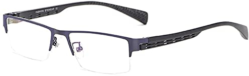 CAOXN Reines Titan Multifocal Photochrome Lesebrille Herren HD Outdoor UV400 Sonnenbrille Dioptrien +1,0 Bis +3,0,Blau,3.0 x