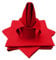 Lemos Home Hochwertige Stoffserviette Tischtuch 4 Stück aus 100% Baumwolle Kollektion Konzept, Farbe & Größe wählbar (Stoffserviette 4er Set - 45x45cm, Rot)