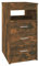 vidaXL Sideboard mit Schubladen Kommode Anrichte Schrank Beistellschrank Mehrzweckschrank Schubladenschrank Räuchereiche 40x50x76cm Holzwerkstoff