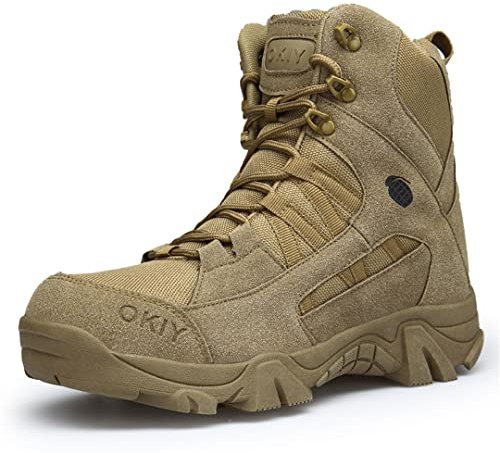 Ccoowee Tattico Militare Sport Rapido Response Pelle Di Pitone Traspirante Scarpe Da Uomo Militare Stivaletti