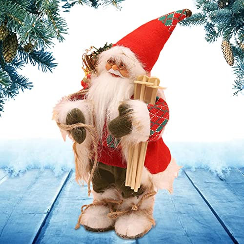 Singender Weihnachtsmann | Gemütliches Singen und Tanzen Nikolaus - Stehende süße Träume schläfrige Briefe an den Weihnachtsmann Weihnachtsfigur Figurdekoration Abbto