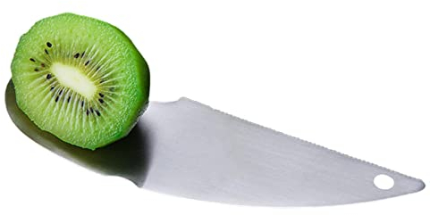 Maodom Cucchiaio Kiwi | Cucchiaio Kiwi 2 in 1 in Acciaio Inossidabile 304,Cutter per Frutta con Bordo seghettato per Kiwi, Limone, Arancia, Utensili da Cucina Portatili