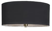 Qazqa Black Shade Floor lamp Tripe Tripod