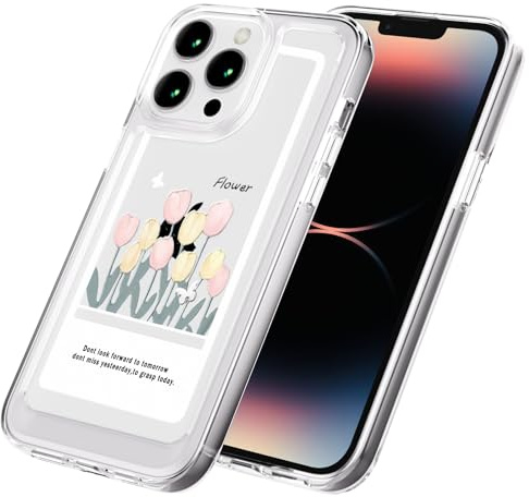 AKABEILA Hülle für iPhone SE 2022/SE 2020/8/7/6S/6 Durchsichtige Handyhülle mit Design Blumenmuster TPU Stoßstange PC Rückseite Schutzhülle Galvanisiertem Knopf Damen Mädchen 4.7 Zoll