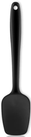 Armrouns Silicone Spatula Spoon, 11.2'' Heat Resistan Rubber Spoonula, Black Non-Stick Spootula with Seamless, Flexible Scrapers for Baking Mixing Serving, Stirring. (Large 11.2) (BSP-N) (BSP-N)