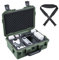 Lykus Titan MM410 Waterproof Hard Case for DJI Mini 4 Pro/Mini 3/Pro and RC2/RC/RC-N2/N1, Green with Shoulder Strap, Support 7 Batteries and RC Lanyard [CASE ONLY]