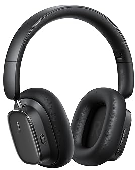 Baseus Aktive Noise Cancelling Kopfhoerer mit 100 Std. Akku, LHDC Hi-Res Sound, Reduziert Geräusche um Bis zu 95%, Raumsound, ENC-Mikrofone, 0,038s niedriger Latenz, Bluetooth 5.3 Kopfhörer Over-Ear