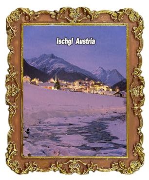 Ischgl Tirol Österreich Kühlschrankmagnet 3D Reise Souvenir Kühlschrank Dekoration Magnetaufkleber Basteln Kollektion