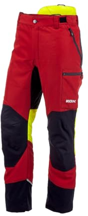 KOX Schnittschutzhose Duro 3.0 Rot/Gelb Größe 56