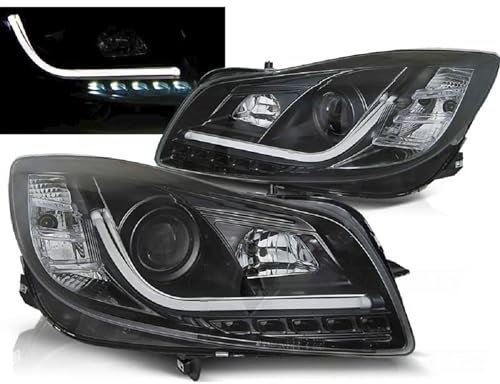 Led Light Tube Scheinwerfer schwarz für Opel Insignia 2008-2012