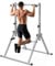 HaloFit Klimmzugstange freistehend – Klappbarer Kraftturm für Zuhause – Pull-Up- & Dip-Station – Faltbares Fitnessgerät, belastbar bis 120 kg