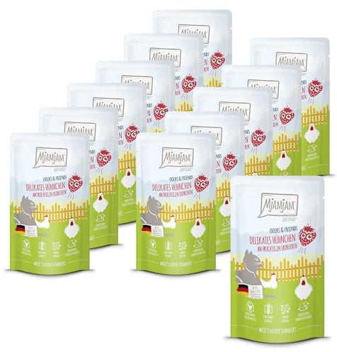 MjAMjAM - Quetschie - Chicks & Friends delikates Hühnchen an fruchtigen Erdbeeren 12 x 125g