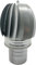 Sombrero Chimenea Extractor de Humo Giratorio de Viento en Acero Galvanizado, capuchón chimenea giratorio para salida de humo (125MM)