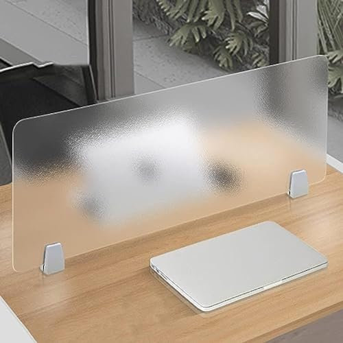 Freistehender Sichtschutz aus Acryl, tragbare Schreibtisch-Trennwand für Heim- und Büro-Trennwände, visuelle Ablenkungen, Sichtschutz für Tischarbeitsplatz (40 x 30 cm)