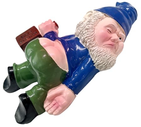STQDEU Drunken Dwarf Gartendeko Für Draußen, Gartenzwerg Ritter,Motorrad Zwerg,Gartenzwerg Rocker Figur Humorvolle Gartenfigur Für Ihre Gartendekoration