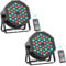 Rtktoup 2PCS 36 LED Parlicht, RGB Par Strahler Led Par Scheinwerfer Discolicht mit Fernbedienung, Partylicht mit Klangaktivierter Steuerung, für Bar Hochzeiten Geburtstagsfeiern Halloween Weihnachten
