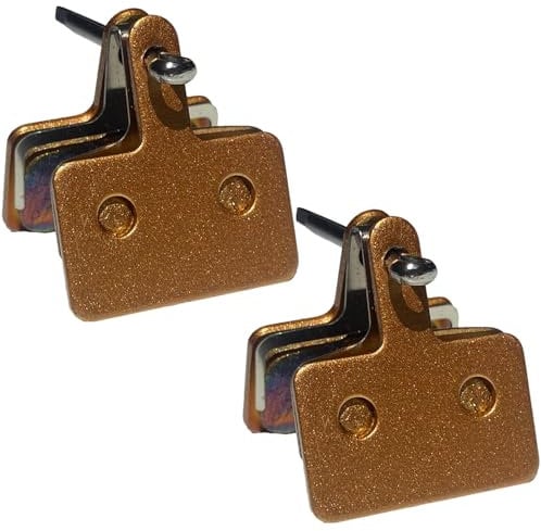 Messing Fahrrad Bremsbeläge für Shimano B01S B03S B05S - Hohe Bremsleistung, Sintered Metal Bremsklötze für MT200 MT400 - Fahrradbremsen Beläge