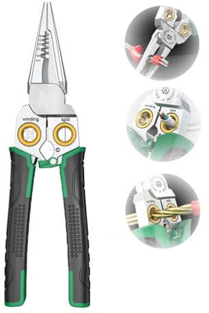 7 in 1 Super Easy Multi-Function Wire Stripping Pliers, 2024 New Professional Stripper Tool Crimping Tool, Wire Stripping Pliers, Electric Wire Stripping Tool(8in1)