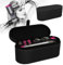 Idota Aufbewahrungstasche für Haartrockner, Tragbare Reisetasche für Haartrockner PU Leder Hartbox Aufbewahrungsbox für Dyson Supersonic Haartrockner(black)
