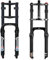 20 26 E-Bike Luft Federgabel 4.0 Fat Tire Gabel 190mm Federweg 1-1/8 QR 9x135mm Doppelkrone for MTB Snow/Beach ATB BMX(Black Fat Tire Fork,20)