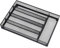 Pfjsseey Bandeja UTENSIL 12.6x8.7x1.8 pulgadas 5 compartimentos Servidos metal de metal bandejas para cubiertos para cajones de cocina Organizador de utensilios de restaurantes