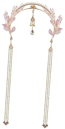 1 Pièce Couronne Chinoise Traditionnelle Longs Accessoire de Mariage Rétro et Headdress Élégant pour Thèmes