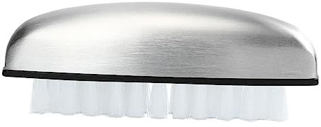 IWOWHERO Cepillo De Uñas Acero Inoxidable Con Cerdas Flexibles Para Limpieza Manos y Cocina Diseño Ergonómico Compacto y Ligero Para Manicura y Uso Diario