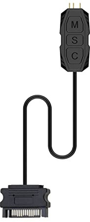 MARCBUSE ARGB Controller 5V 3Pin RGB 12V 4pin RGB Controller Molex Power Supply Light Stripe Remote