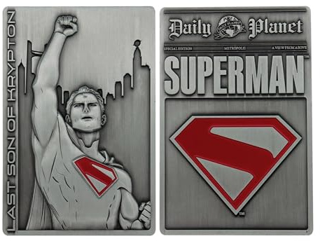 FaNaTtik Superman 2025 Last Son of Krypton Ingot | Limited Edition 5,000 Numbered Collectible | Officially Licensed 89x59mm