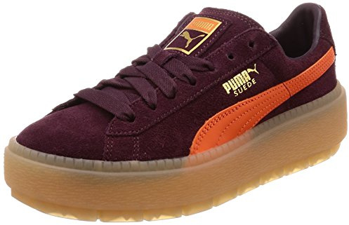 Puma Platform Trace Block Damen Wildleder-Sneaker, klobige Schuhe