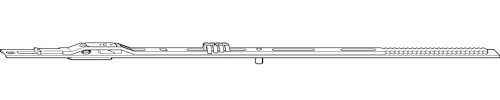 ROTO NT Rundbogen-Bauteil waagrecht, FFB 701-900 mm, 1E (245730)