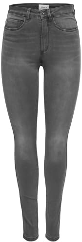 ONLY NOS Damen Skinny Skinny Jeans onlROYAL HIGH SK DNM Jeans BJ312 NOOS 15159647, Gr. W27/L30 (Herstellergröße: S), Grau (Dark Grey Denim)