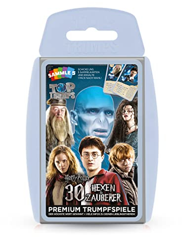 Winning Moves - TOP TRUMPS - Harry Potter 30 Hexen und Zauberer Kartenspiel - Harry Potter Fanartikel - Alter 6+ - Deutsch
