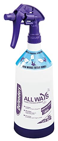 Defenders All Ways Home and Garden Sprayer Bottle – 1 L, Multi-Use - Indoor Plants, Cleaning, Outdoor, Garden, Fertilisers, Pesticides & Weed Killers