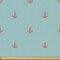 ABAKUHAUS Anker Gewebe als Meterware, Nautische Sailor Theme, Dicht Gewebter Stoff zum Nähen Polster Wohnaccessoires, 3M (148x300cm), Hellblau