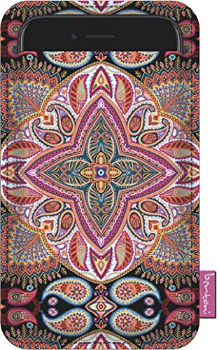 Bertoni Handytasche aus Filz kompatibel mit iPhone 13/13 Pro/12/12 Pro/11/11 Pro/X/XR/XS, Galaxy S21/S20/S10/S9/S8/A40, P30, P20 Phone Cover Boho Rosa Handyhülle Smartphone-Tasche (Polka)