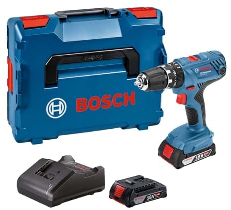 Bosch Professional Perceuse a percussion GSB 18V- 21 + 2 batteries 2,0Ah + Chargeur GAL 1820 - 06019H1109