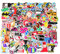 Zhongtou 100 Stück Aufkleber Sticker Set Wasserfest Coole Stickerbomb Graffiti Style Decals für Skateboard Laptop Scooter Helm Koffer Kühlschrank Fahrrad Motorrad Snowboard Wasserflasche