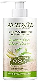 Avenil Feuchtigkeitsspendende Körpercreme Bio Hafer und Aloe Vera, 400 ml
