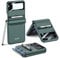 COQUE Galaxy Z Flip 3, Étui Tout Compris Pliable à charnière avec Protection d'écran trempée avec Porte-Stylo, de téléphone Pliable pour Samsung Galaxy Z Flip 3 5G-Vert