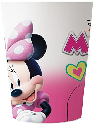 Procos - Plastic Cups Disney Minnie Junior (200 ml), 8 Pieces, Pink, 94241
