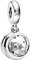 Lkwidi Charme Immer an Ihrer Seite Eule Dangle Charms-Anhänger 925 Sterling Silber Charm Bead Pendant für Europäische Armbänder und Halsketten
