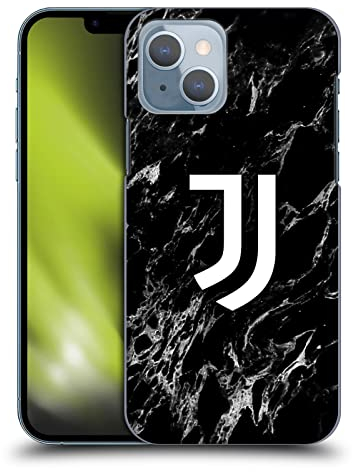 Head Case Designs Offizielle Juventus Football Club Schwarz Marmor Harte Rueckseiten Handyhülle Hülle Huelle kompatibel mit Apple iPhone 14