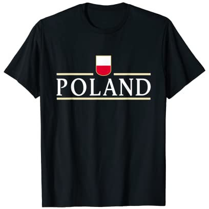 Poland Flagge Fußball Polska Polen Trikot T-Shirt