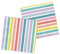 Folat 61923 Stoviglie Per Feste 33cmx33cm 20 pezzi Strisce Pastello-Tovaglioli Di Carta per Cena di compleanno, bambini, festa, matrimoni, baby shower
