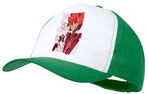 Gorra Verde Angel Demonio Dibujos Cartoon Graciosos Amor Color Cap.