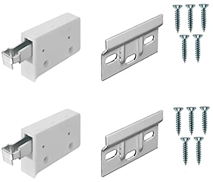 TERF® Kitchen Cabinet Universal Hanging Bracket with Wall Mounting Cupboard Cabinet Hanger Plate 63mm Including Fixing Screw - Pack of 2